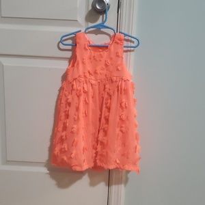 Toddler girl  3t summer dress, coral colored